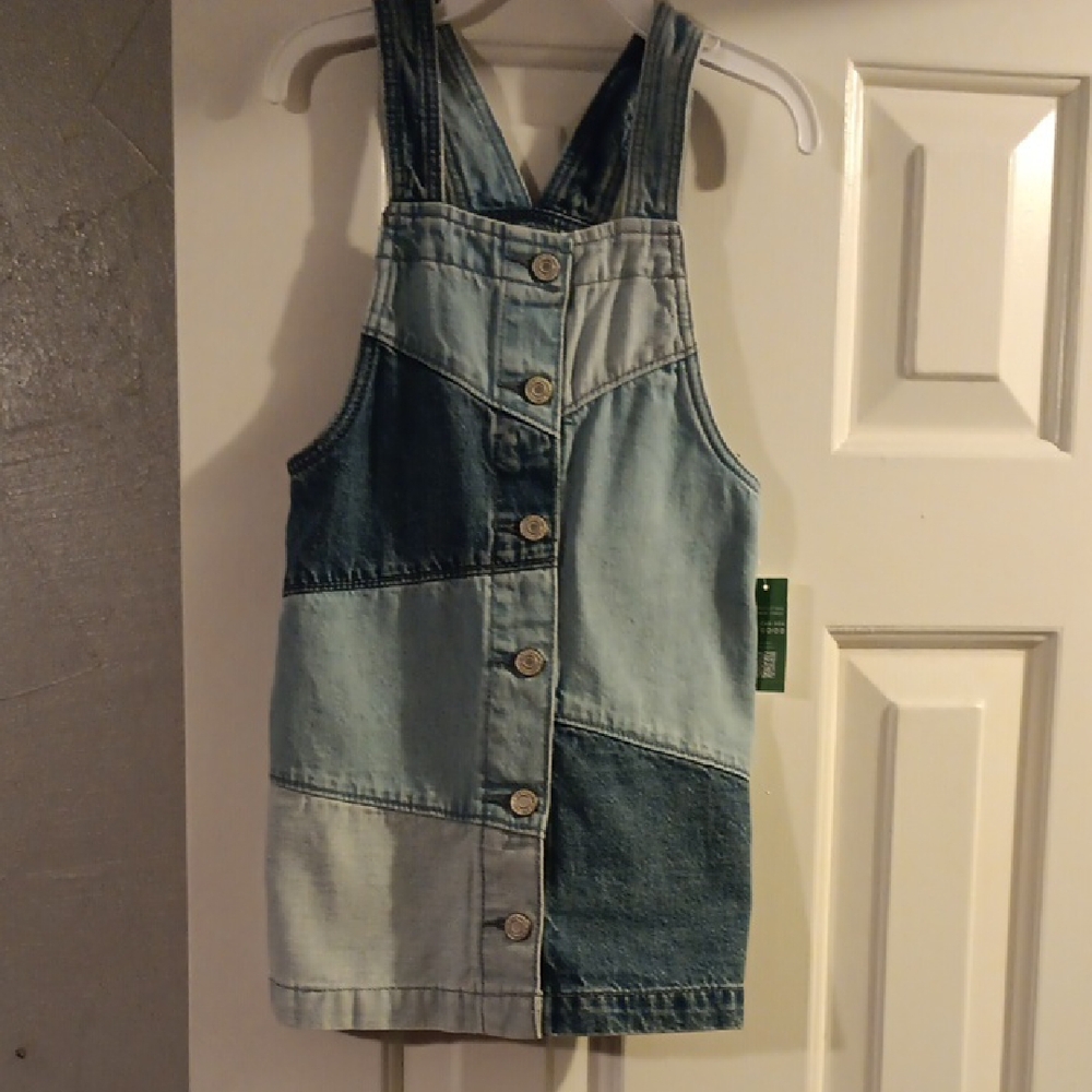 GAP Kids Denim Patchwork Dress - Blue